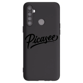 Picasee silikónový čierny obal pre Realme 5 - Picasee - old logo - black