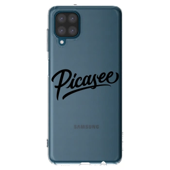 Picasee silikónový prehľadný obal pre Samsung Galaxy A12 A125F - Picasee - old logo - black