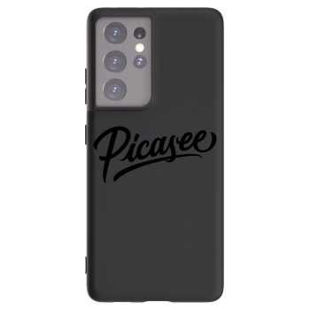 Picasee silikónový čierny obal pre Samsung Galaxy S21 Ultra 5G G998B - Picasee - old logo - black