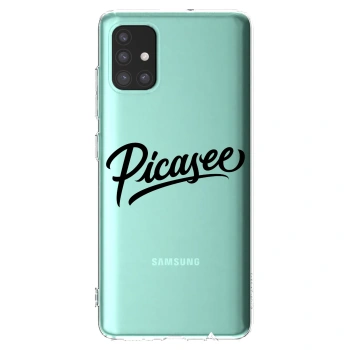 Picasee silikónový prehľadný obal pre Samsung Galaxy M31s - Picasee - old logo - black