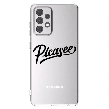 Picasee silikónový prehľadný obal pre Samsung Galaxy A52 5G A525F - Picasee - old logo - black