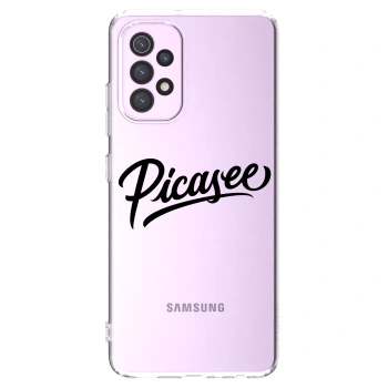 Picasee silikónový prehľadný obal pre Samsung Galaxy A32 5G A326B - Picasee - old logo - black