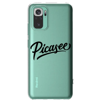 Picasee silikónový prehľadný obal pre Xiaomi Redmi Note 10 Pro - Picasee - old logo - black