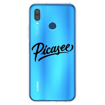Picasee silikónový prehľadný obal pre Huawei P20 Lite - Picasee - old logo - black