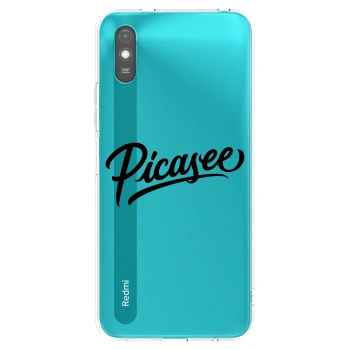 Picasee silikónový prehľadný obal pre Xiaomi Redmi 9AT - Picasee - old logo - black