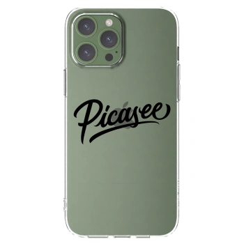 Picasee silikónový prehľadný obal pre Apple iPhone 13 Pro Max - Picasee - old logo - black