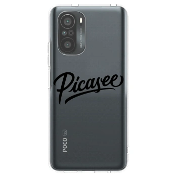 Picasee silikónový prehľadný obal pre Xiaomi Poco F3 - Picasee - old logo - black