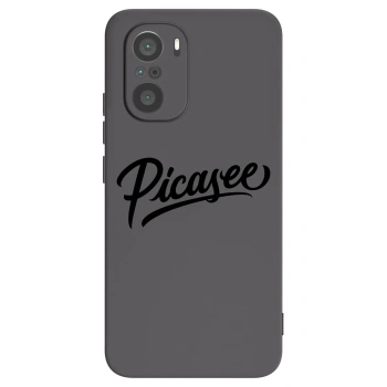 Picasee silikónový čierny obal pre Xiaomi Poco F3 - Picasee - old logo - black