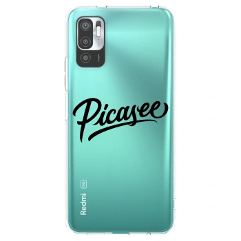 Picasee silikónový prehľadný obal pre Xiaomi Redmi Note 10 5G - Picasee - old logo - black