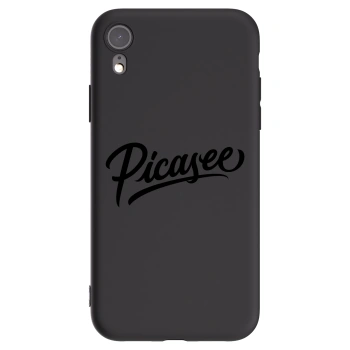 Picasee silikónový čierny obal pre Apple iPhone XR - Picasee - old logo - black