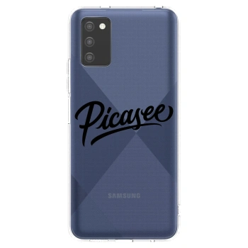Picasee silikónový prehľadný obal pre Samsung Galaxy A02s A025G - Picasee - old logo - black