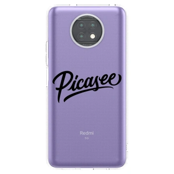 Picasee silikónový prehľadný obal pre Xiaomi Redmi Note 9T - Picasee - old logo - black