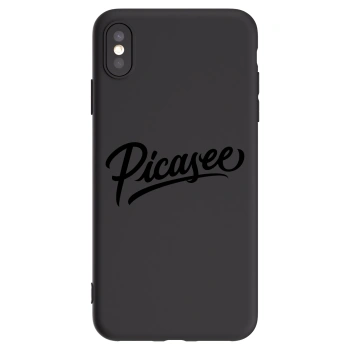 Picasee silikónový čierny obal pre Apple iPhone XS Max - Picasee - old logo - black