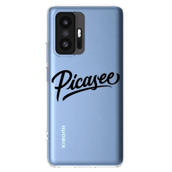 Picasee silikónový prehľadný obal pre Xiaomi 11T - Picasee - old logo - black