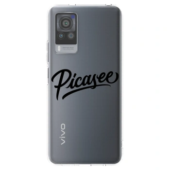 Picasee silikónový prehľadný obal pre Vivo X60 Pro 5G - Picasee - old logo - black