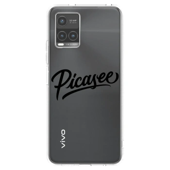 Picasee silikónový prehľadný obal pre Vivo Y33s - Picasee - old logo - black