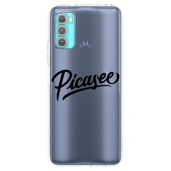 Picasee silikónový prehľadný obal pre Motorola Moto G60 - Picasee - old logo - black