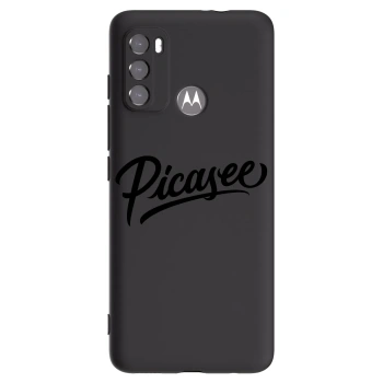Picasee silikónový čierny obal pre Motorola Moto G60 - Picasee - old logo - black