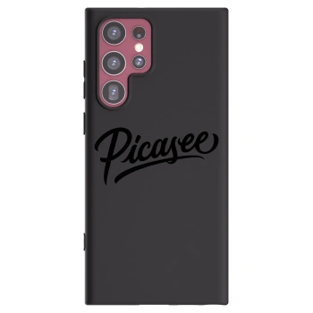 Picasee silikónový čierny obal pre Samsung Galaxy S22 Ultra 5G - Picasee - old logo - black