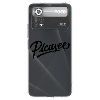 Picasee silikónový prehľadný obal pre Xiaomi Poco X4 Pro 5G - Picasee - old logo - black