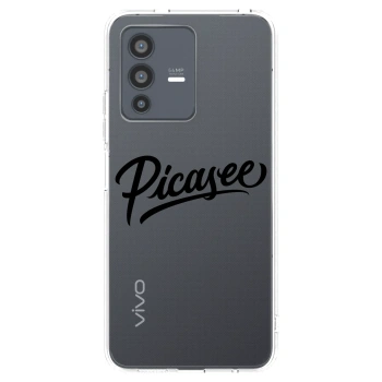 Picasee silikónový prehľadný obal pre Vivo V23 5G - Picasee - old logo - black