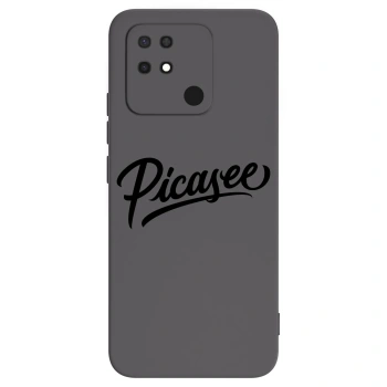 Picasee silikónový čierny obal pre Xiaomi Redmi 10C - Picasee - old logo - black