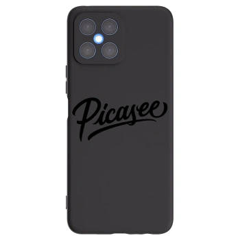 Picasee silikónový čierny obal pre Honor X8 4G - Picasee - old logo - black