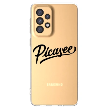 Picasee silikónový prehľadný obal pre Samsung Galaxy A33 5G A336 - Picasee - old logo - black