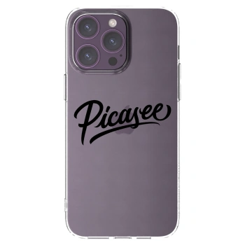 Picasee silikónový prehľadný obal pre Apple iPhone 14 Pro Max - Picasee - old logo - black