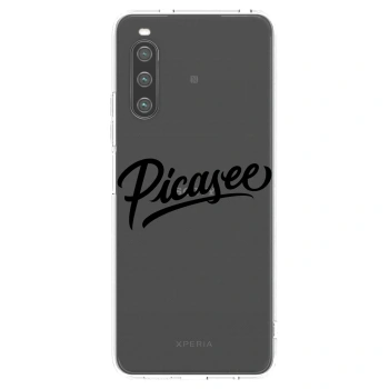 Picasee silikónový prehľadný obal pre Sony Xperia 10 IV 5G - Picasee - old logo - black