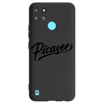 Picasee silikónový čierny obal pre Realme C21Y - Picasee - old logo - black