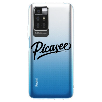 Picasee silikónový prehľadný obal pre Xiaomi Redmi 10 (2022) - Picasee - old logo - black