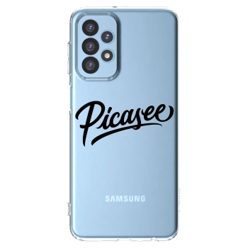 Picasee silikónový prehľadný obal pre Samsung Galaxy A23 A235F 4G - Picasee - old logo - black