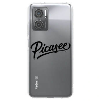 Picasee silikónový prehľadný obal pre Xiaomi Redmi 10 5G - Picasee - old logo - black