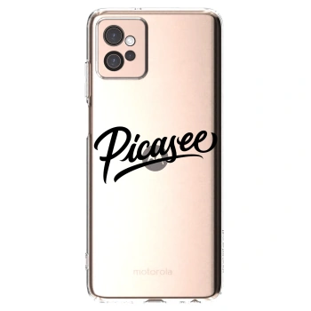 Picasee silikónový prehľadný obal pre Motorola Moto G32 - Picasee - old logo - black
