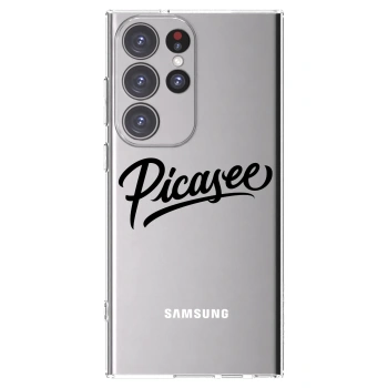 Picasee silikónový prehľadný obal pre Samsung Galaxy S23 Ultra 5G - Picasee - old logo - black