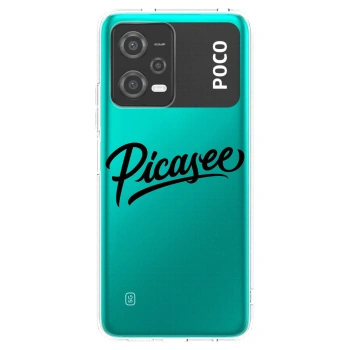 Picasee silikónový prehľadný obal pre Xiaomi Poco X5 - Picasee - old logo - black