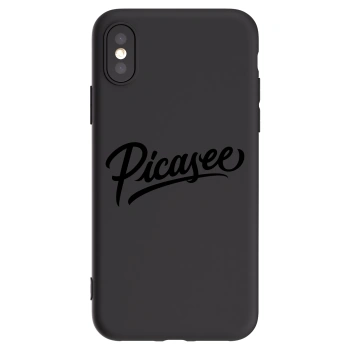 Picasee silikónový čierny obal pre Apple iPhone X/XS - Picasee - old logo - black