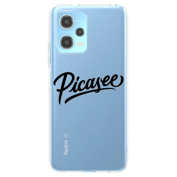 Picasee silikónový prehľadný obal pre Xiaomi Redmi Note 12 5G - Picasee - old logo - black
