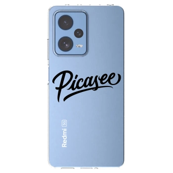 Picasee silikónový prehľadný obal pre Xiaomi Redmi Note 12 Pro 5G - Picasee - old logo - black
