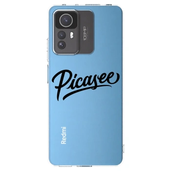 Picasee silikónový prehľadný obal pre Xiaomi Redmi Note 12S - Picasee - old logo - black