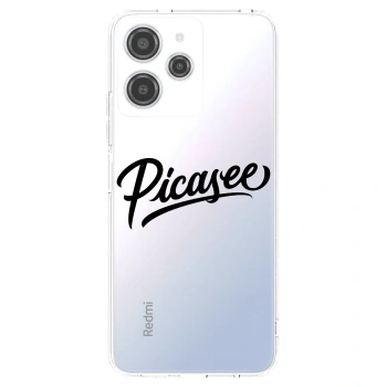 Picasee silikónový prehľadný obal pre Xiaomi Redmi 12 4G - Picasee - old logo - black