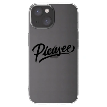 Picasee silikónový prehľadný obal pre Apple iPhone 15 - Picasee - old logo - black