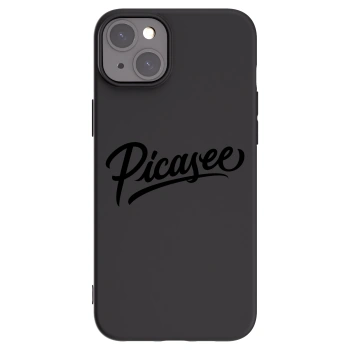 Picasee silikónový čierny obal pre Apple iPhone 15 Plus - Picasee - old logo - black