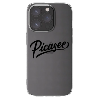 Picasee silikónový prehľadný obal pre Apple iPhone 15 Pro - Picasee - old logo - black