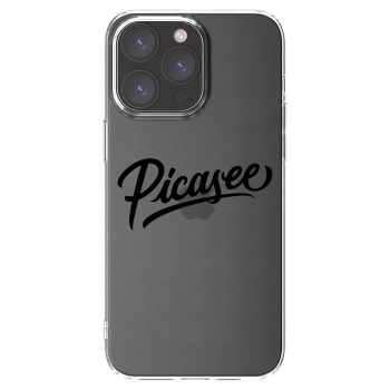 Picasee silikónový prehľadný obal pre Apple iPhone 15 Pro Max - Picasee - old logo - black