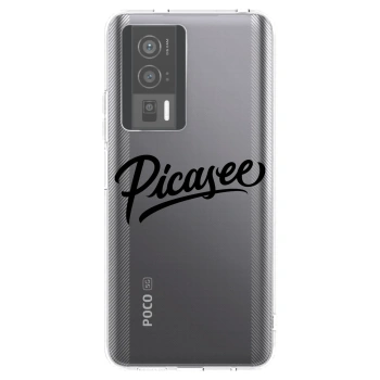 Picasee silikónový prehľadný obal pre Xiaomi Poco F5 Pro 5G - Picasee - old logo - black