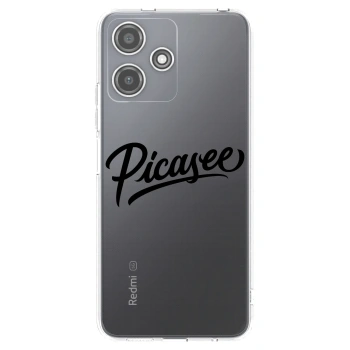Picasee silikónový prehľadný obal pre Xiaomi Redmi 12 5G - Picasee - old logo - black