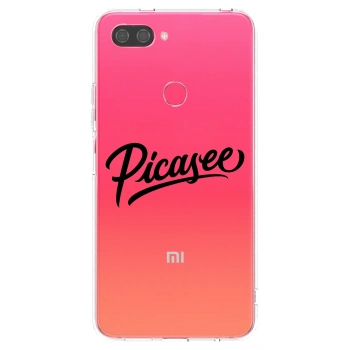 Picasee silikónový prehľadný obal pre Xiaomi Mi 8 Lite - Picasee - old logo - black