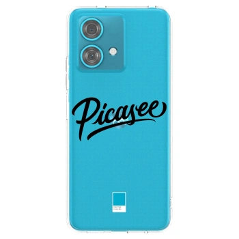 Picasee silikónový prehľadný obal pre Motorola Edge 40 Neo - Picasee - old logo - black